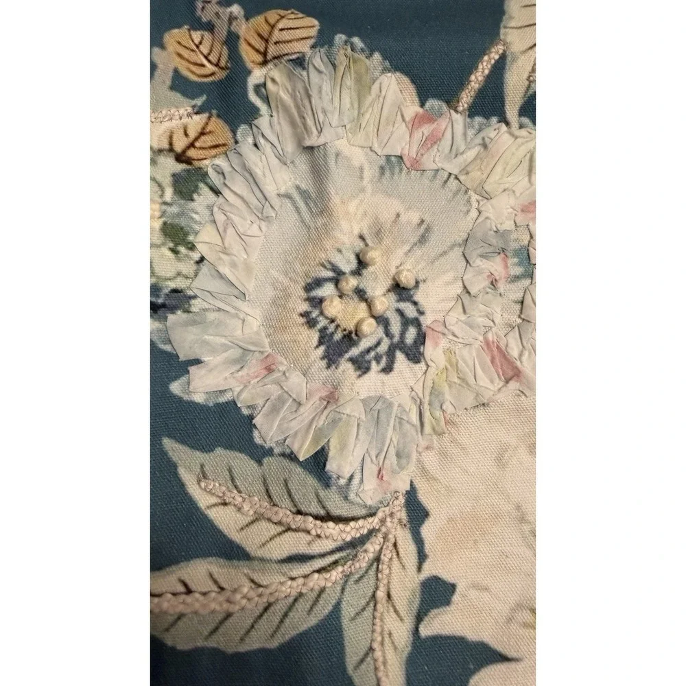 Celerie Kemble Pillow Cover Floral Blue Pink 18